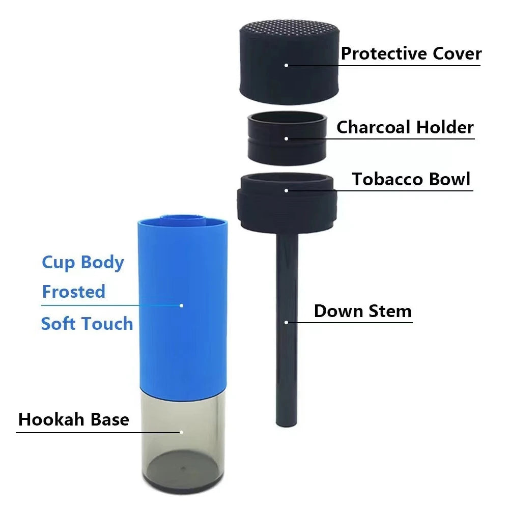 1Pc Portable Cup Hookah Cup Detachable Portable Fashionable Hookah Holder Household and Car Mounted Hookah Cup Indoor Outdoor